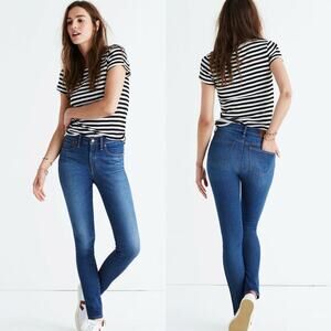 Madewell 9" Mid-Rise Skinny Jeans Medium Blue Wash Women's Size 28